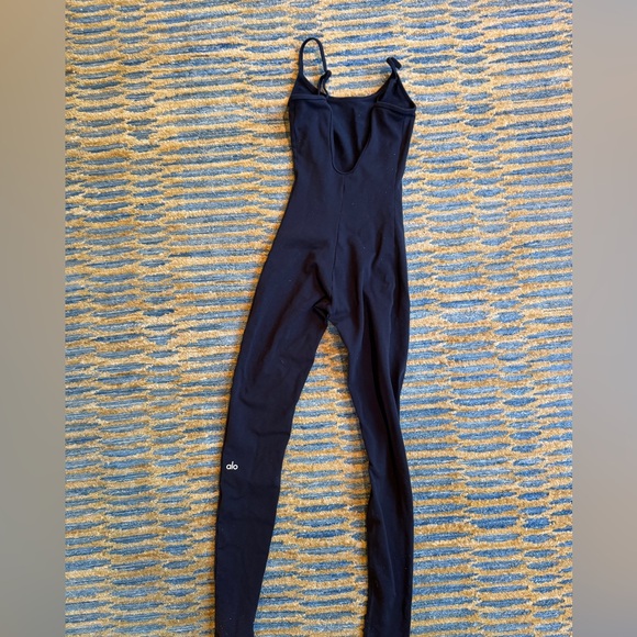 ALO Yoga Airbrush One and Done Onesie in Black - Picture 6 of 6